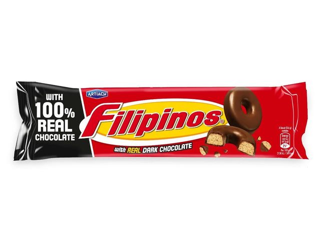 Filipinos Dark – Biscotti Ricoperti con Cioccolato Fondente 128 g