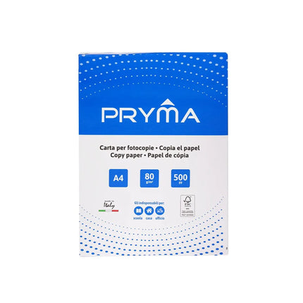 Carta per Fotocopie PRYMA A4 – 80 g/m² – 500 Fogli Alta Qualità