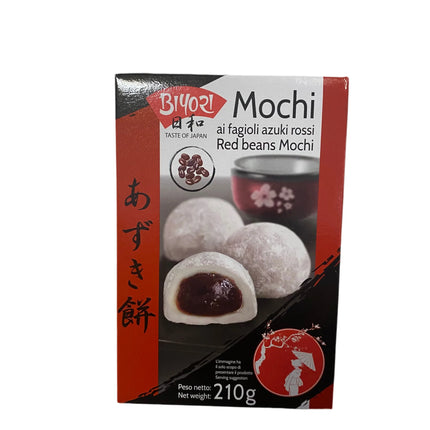 Mochi Giapponesi ai Fagioli Rossi Azuki – 210g | Japanese Red Beans Daifuku BIYORI