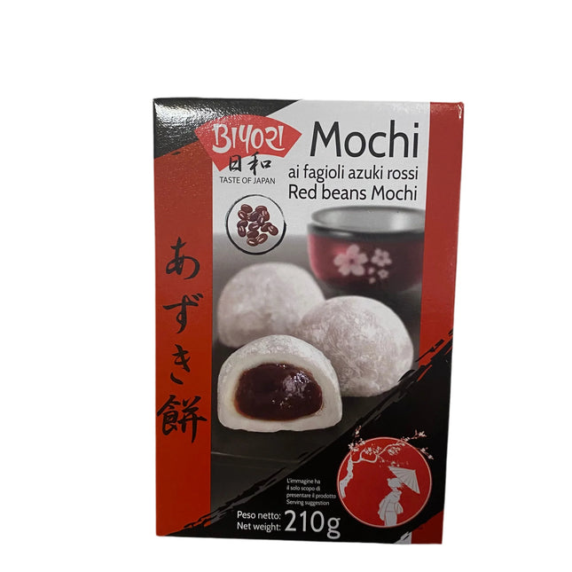 Mochi Giapponesi ai Fagioli Rossi Azuki – 210g | Japanese Red Beans Daifuku BIYORI