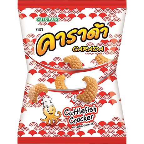Carada Cuttlefish Cracker Snack al Gusto Seppia 65g
