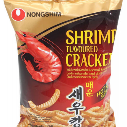 Nongshim Shrimp Flavoured Crackers Hot & Spicy – 75g