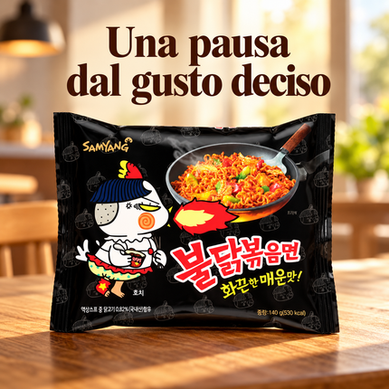 Samyang Buldak Original – Ramen Istantaneo Coreano Extra Piccante (140g) – immagine 3