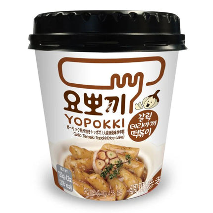 Yopokki Garlic Teriyaki Topokki – 120g | Tteokbokki Coreano Istantaneo al Gusto Aglio e Teriyaki