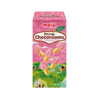 Meiji Chocorooms Strawberry 36g - Crispy Biscuits Coated with Strawberry Chocolate