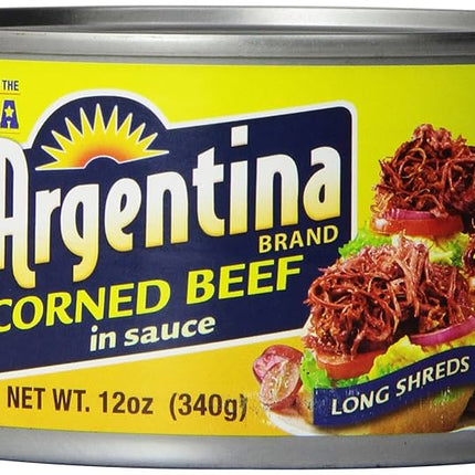 Argentina Corned Beef in Salsa – 340g | Manzo in Scatola a Fili Lunghi – Prodotto negli USA