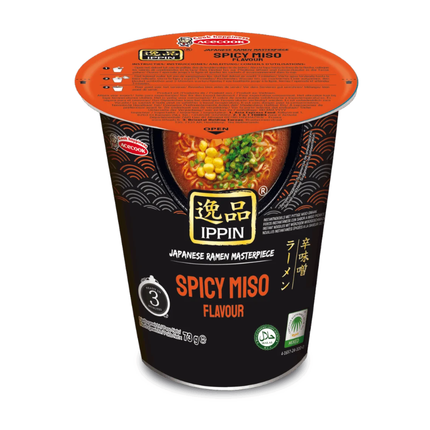 Acecook Ippin Spicy Miso Flavour – Ramen Istantaneo Piccante al Miso 73 g