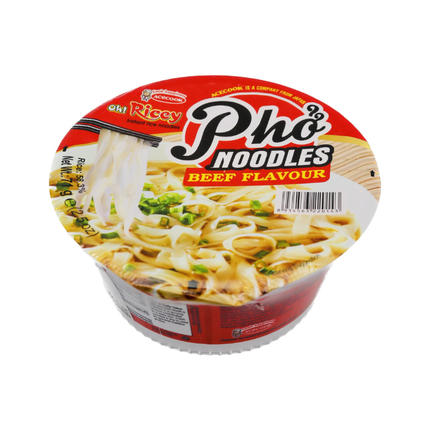 Acecook Oh! Ricey Pho Noodles Beef Flavour – Noodles di Riso al Manzo 71 g