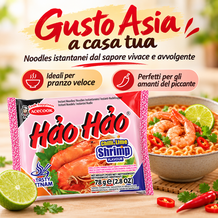 Acecook Instant-Nudeln Garnelen, Chili und Limette – 78 g