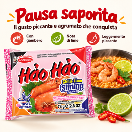 Acecook Instant-Nudeln Garnelen, Chili und Limette – 78 g