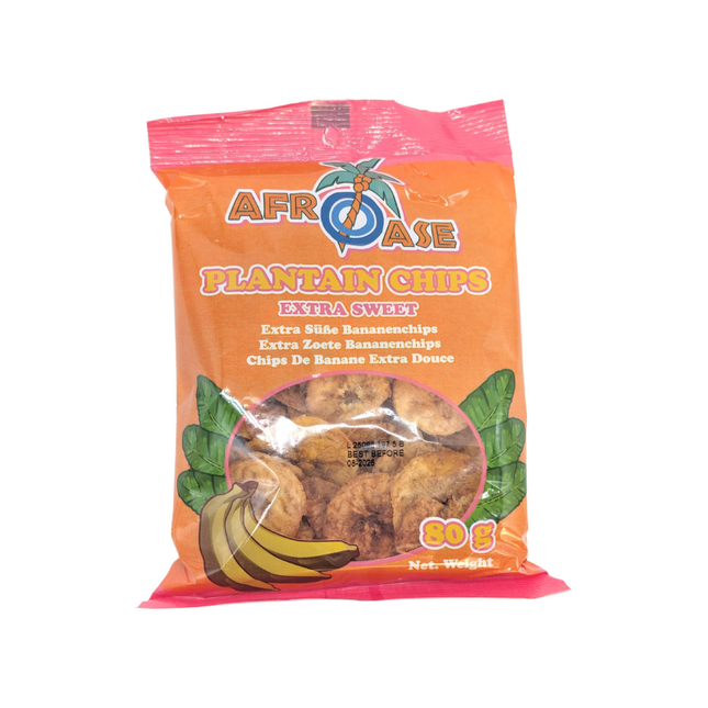 Afroase Kochbananenchips Extra Süß 80 g