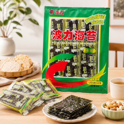 Gewürzte Nori-Algen PO-LI – Originalgeschmack 30 g