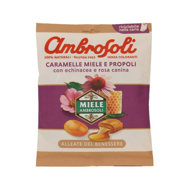 Ambrosoli Caramelle Miele e Propoli con Echinacea e Rosa Canina