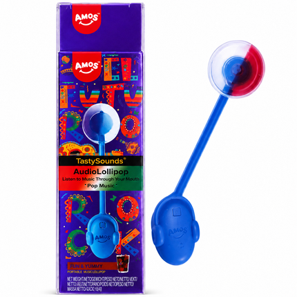 Amos TastySounds Audio Lollipop Cola 10g – Lecca Lecca Interattivo al Gusto Cola