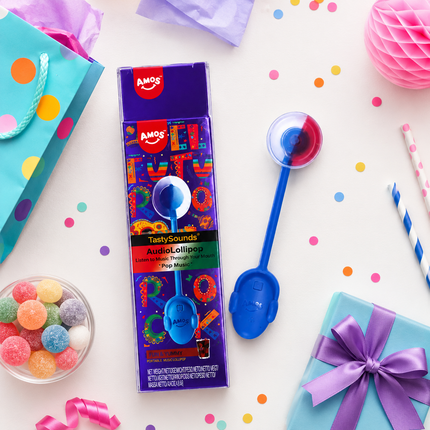 Amos TastySounds Audio Lollipop Cola 10g – Lecca Lecca Interattivo al Gusto Cola