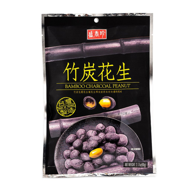 Bamboo Charcoal Coated Peanuts – Bamboo Charcoal Peanut 90 g Description