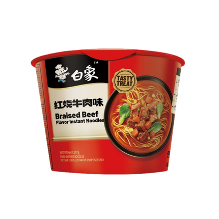 Bai Xiang Braised Beef – Noodles Istantanei al Manzo Brasato 107g