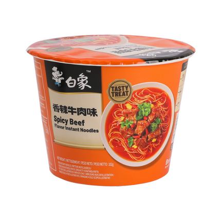 Bai Xiang Spicy Beef – Noodles Istantanei Piccanti al Manzo 102g