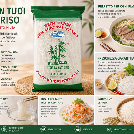Bamboo Tree Fresh Rice Vermicelli 400g