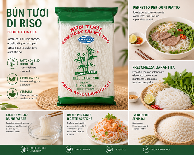 Bamboo Tree Fresh Rice Vermicelli 400g