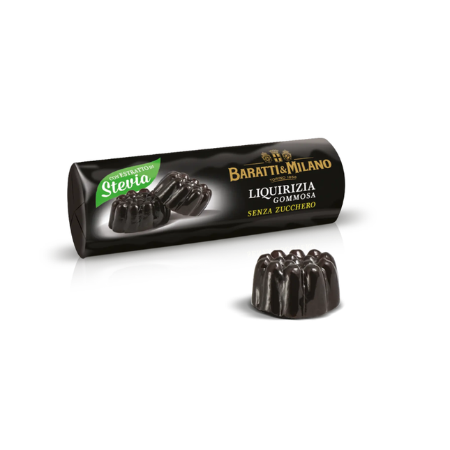 Baratti & Milano Liquirizia Gommosa con Stevia Senza Zucchero 19g