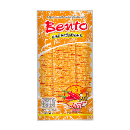 Bento Mixed Seafood Snack Namprik Thai Original – Würziger Meeresfrüchte-Snack 20 g