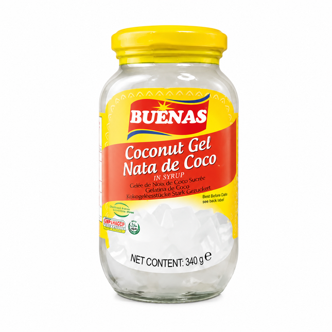 Buenas Coconut Gel Nata de Coco in Syrup 340g