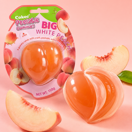COKOC Peelable Gummies Big Peach 150 g – Caramella Gommosa alla Pesca