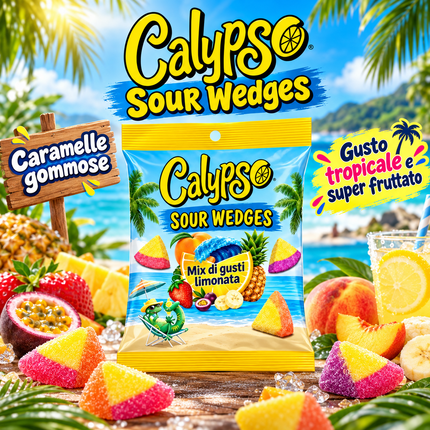 Calypso Sour Wedges Lemonade Mix – Saure Fruchtgummis 90 g
