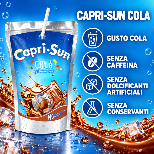 Capri-Sun Cola 200 ml – Getränk mit Cola-Geschmack ohne Koffein