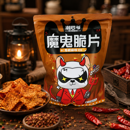 Chao Ba Ye Teufel knusprige Chips mit Ghost Pepper Mala – 200 g