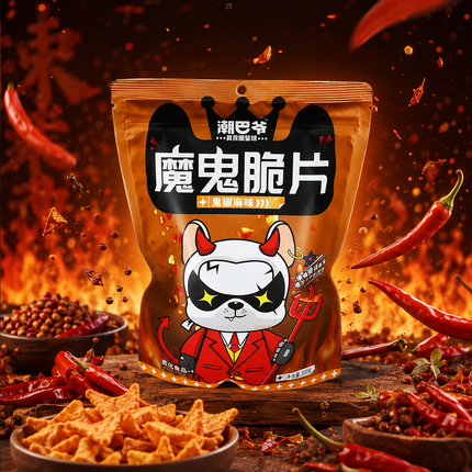 Chao Ba Ye Teufel knusprige Chips mit Ghost Pepper Mala – 200 g