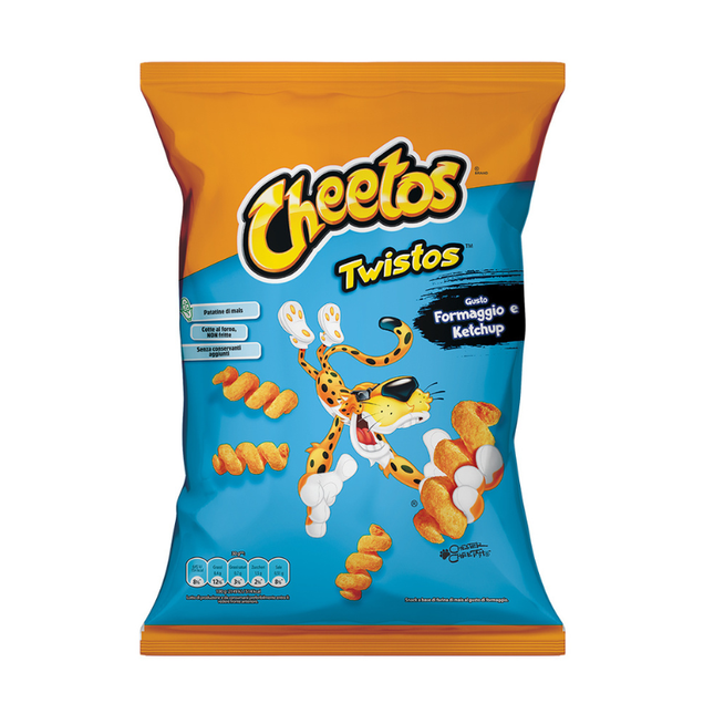 Cheetos Twistos Formaggio e Ketchup – Snack di Mais Croccante 70g