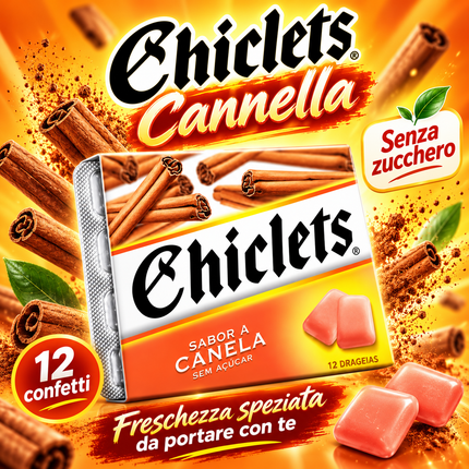 Chiclets 肉桂味 – 肉桂味口香糖 16.8克