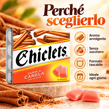 Chiclets 肉桂味 – 肉桂味口香糖 16.8克