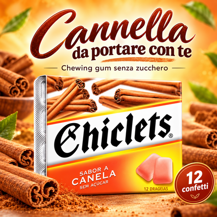 Chiclets 肉桂味 – 肉桂味口香糖 16.8克