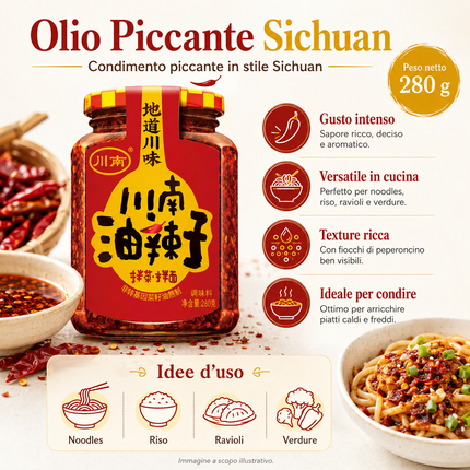 Chuannan Youlazi – Peperoncino Croccante in Olio 280 g