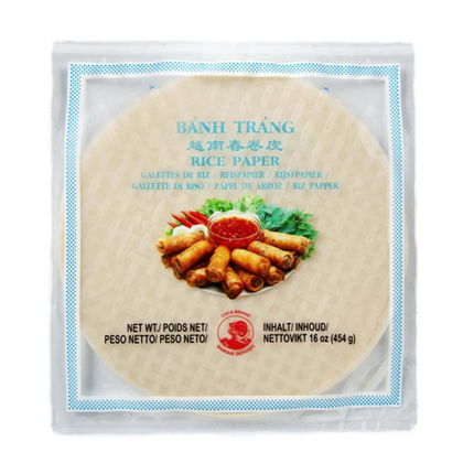 Cock Brand Bánh Tráng Rice Paper – Carta di Riso Vietnamita 22 cm – 454 g