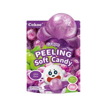 Cokoc Grape Peeling Soft Candy – Grape Soft Candies (75g)