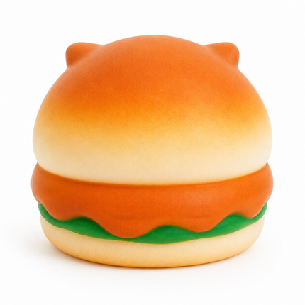Corgi Burger Squishy – Soft Stress Relief Sensory Toy