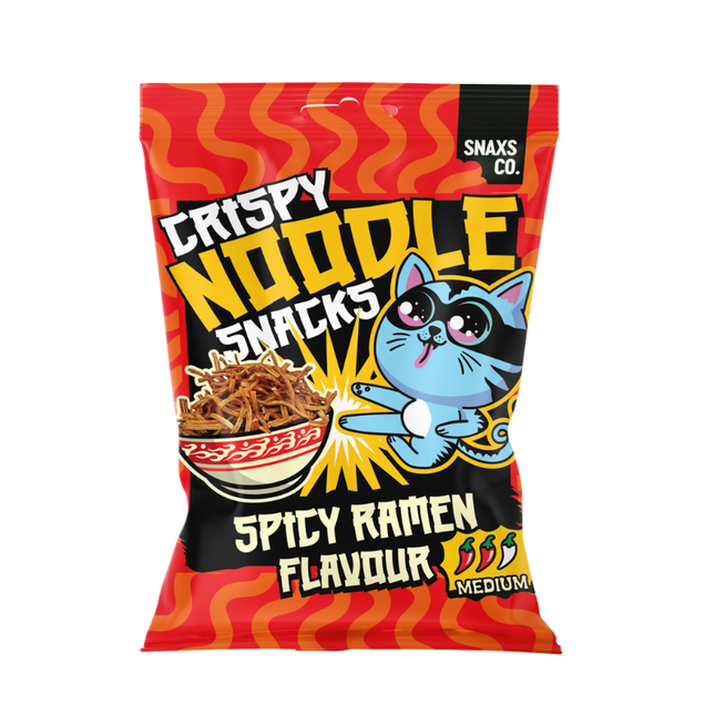 Crispy Noodle Snacks Spicy Ramen Flavour 60g