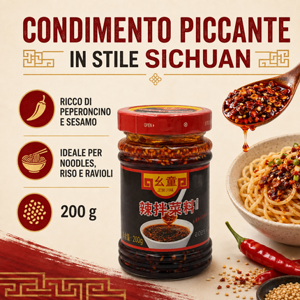 Cuihong Olio Rosso Piccante del Sichuan – 200 g