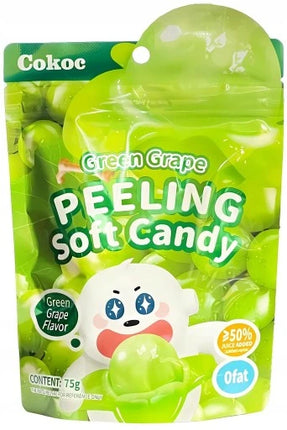 Cokoc Peeling Soft Candy Green Grape 75 g – Caramelle Gommose all'Uva Verde