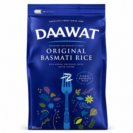 Daawat Original Basmati Rice 10kg – Riso Basmati Premium a Chicco Lungo