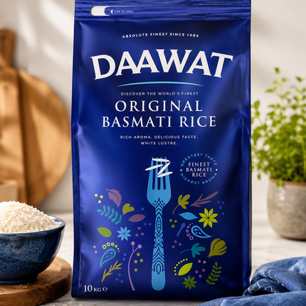 Daawat Original Basmati Rice 10kg – Riso Basmati Premium a Chicco Lungo