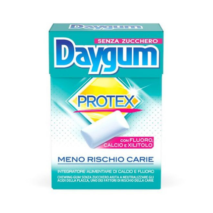 Daygum Protex Senza Zucchero – Chewing Gum con Xilitolo, Calcio e Fluoro