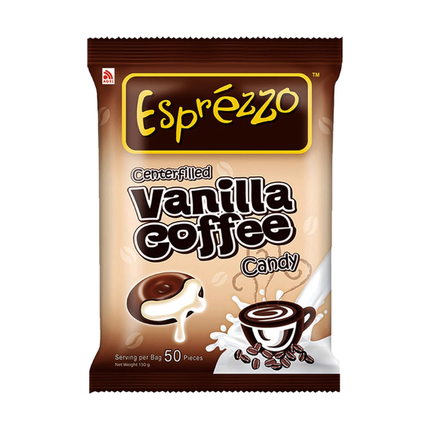 Esprezzo Vanilla Coffee Candy – Caramelle Ripiene al Caffè e Vaniglia 150 g