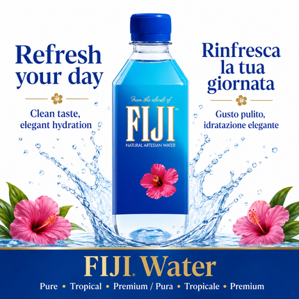 FIJI Natural Artesian Water 330ml – Premium natürliches artesisches Wasser