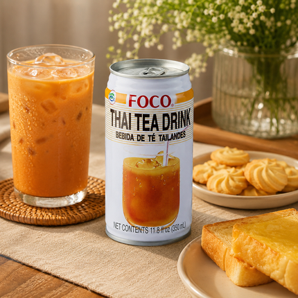 FOCO Thai Tea Drink – Thailändischer Eistee mit Milch 350 ml