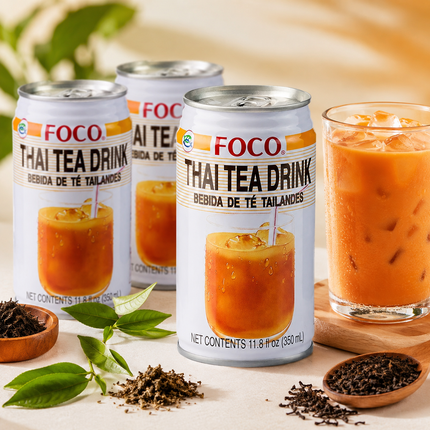 FOCO Thai Tea Drink – Thailändischer Eistee mit Milch 350 ml